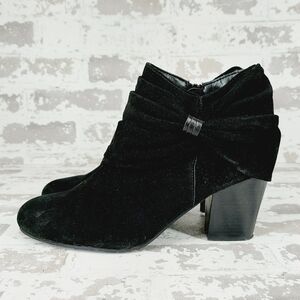 Andrew Geller Black Guinivere Heel Suede Career Wear To Fun Ankle Boots T526